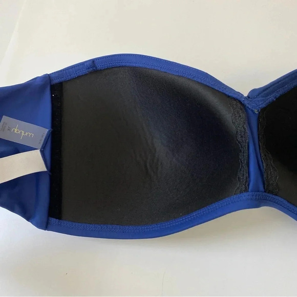 Sz. XL Mynah blue Bandeau Bikini Top (RR8) - Picture 3 of 8